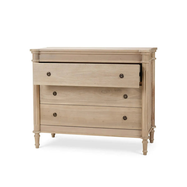 Bramble Kelly 3 Drawer Dresser In Sandbar-Bramble-Blue Hand Home