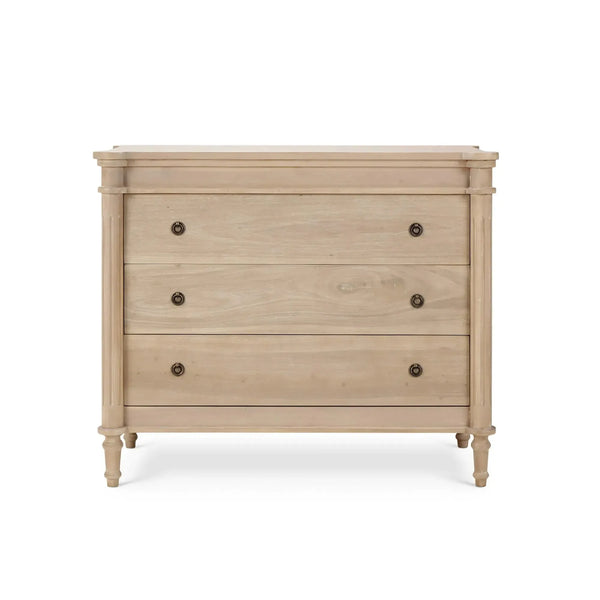 Bramble Kelly 3 Drawer Dresser In Sandbar-Bramble-Blue Hand Home
