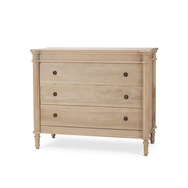 Bramble Kelly 3 Drawer Dresser In Sandbar-Bramble-Blue Hand Home