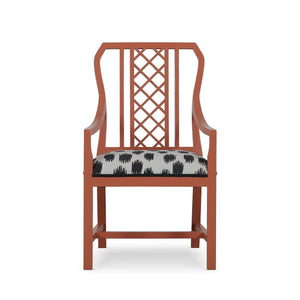 Kelly Dining Chair w/ Arms-Blue Hand Home