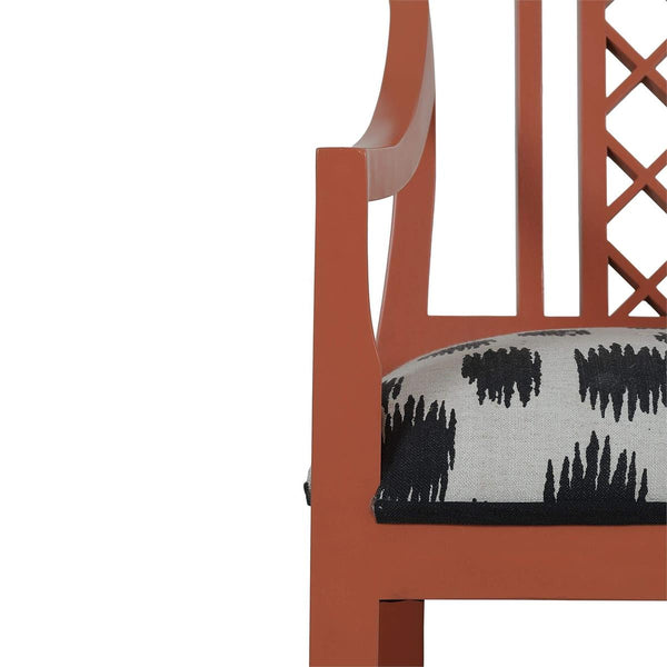 Kelly Dining Chair w/ Arms-Blue Hand Home