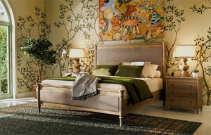 Kelly Upholstered Bed King-Blue Hand Home