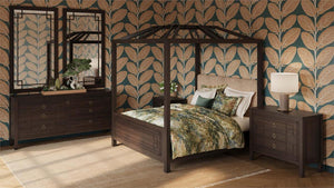 Knightsbridge 1 Drawer Bedside Table-Blue Hand Home