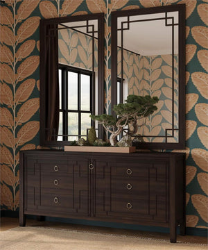 Knightsbridge 7 Drawer Large Dresser-Blue Hand Home