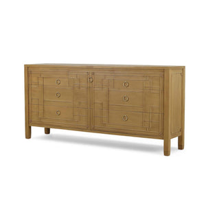 Knightsbridge 7 Drawer Large Dresser-Blue Hand Home