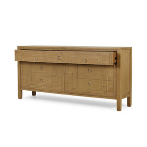 Knightsbridge 7 Drawer Large Dresser-Blue Hand Home