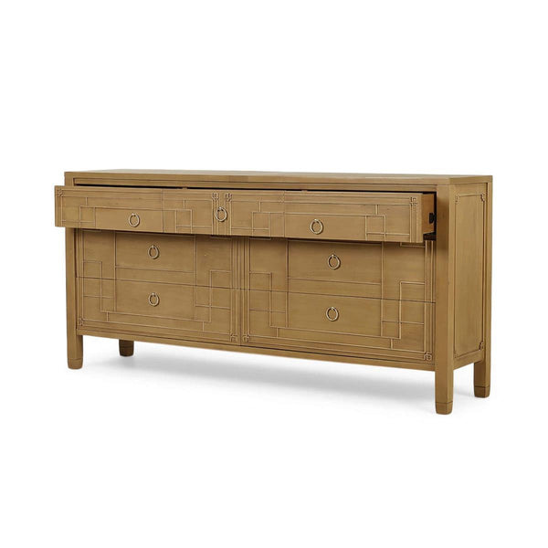 Knightsbridge 7 Drawer Large Dresser-Blue Hand Home