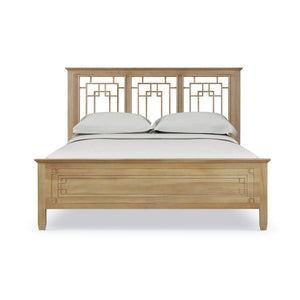 Bramble Knightsbridge King Bed in Fruitwood-Bramble-Blue Hand Home