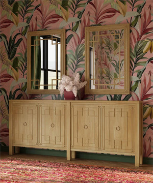 Bramble Knightsbridge Mirror in Fruitwood-Bramble-Blue Hand Home