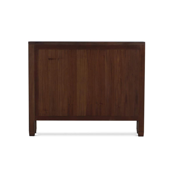 Bramble Knightsbridge Narrow 2 Door Sideboard in Walnut-Bramble-Blue Hand Home