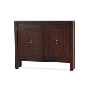 Bramble Knightsbridge Narrow 2 Door Sideboard in Walnut-Bramble-Blue Hand Home
