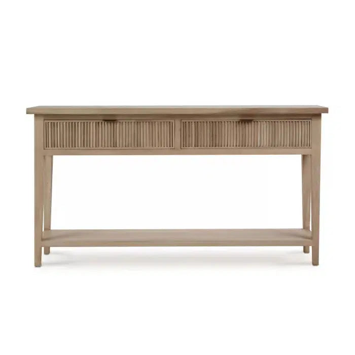 Bramble Kraton Console Table In Sandbar-Bramble-Blue Hand Home