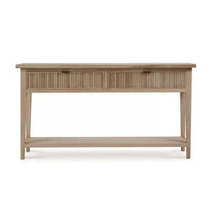 Bramble Kraton Console Table In Sandbar-Bramble-Blue Hand Home