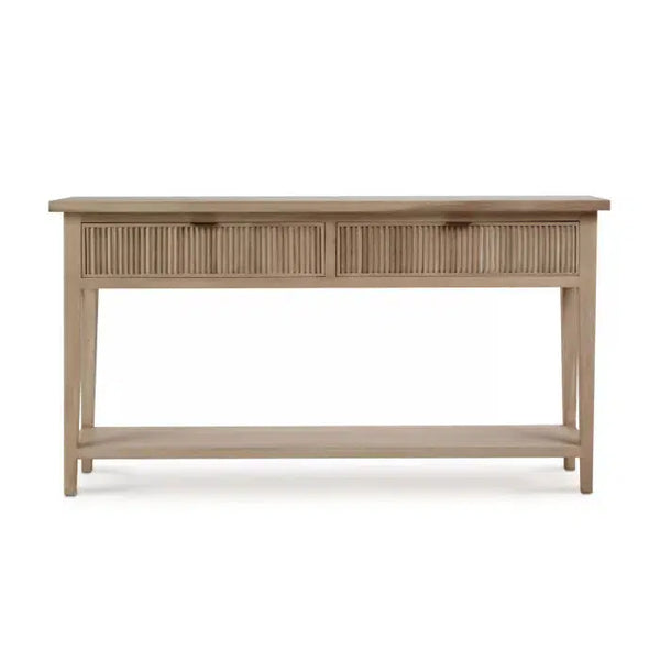 Bramble Kraton Console Table In Sandbar-Bramble-Blue Hand Home
