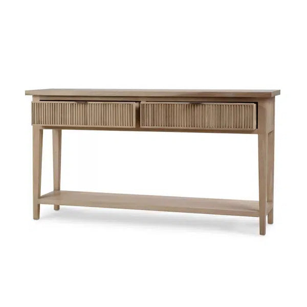 Bramble Kraton Console Table In Sandbar-Bramble-Blue Hand Home