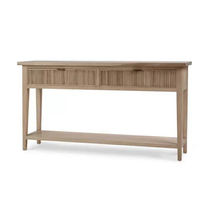 Bramble Kraton Console Table In Sandbar-Bramble-Blue Hand Home