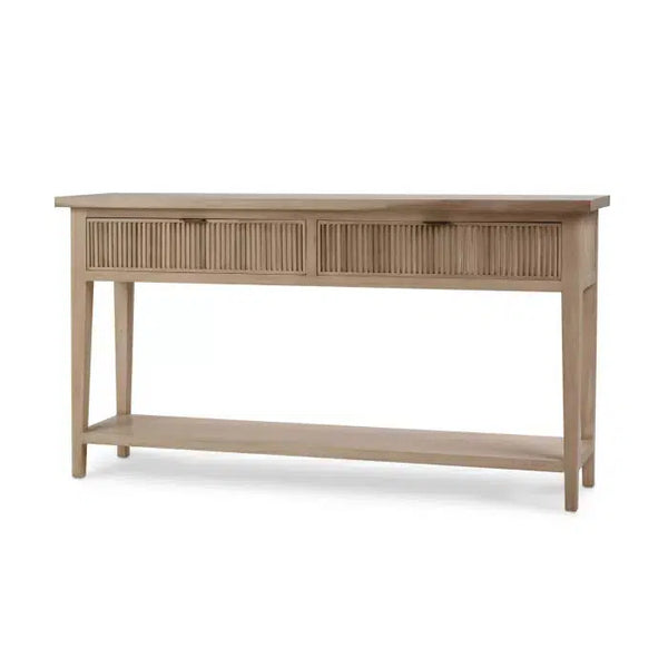 Bramble Kraton Console Table In Sandbar-Bramble-Blue Hand Home