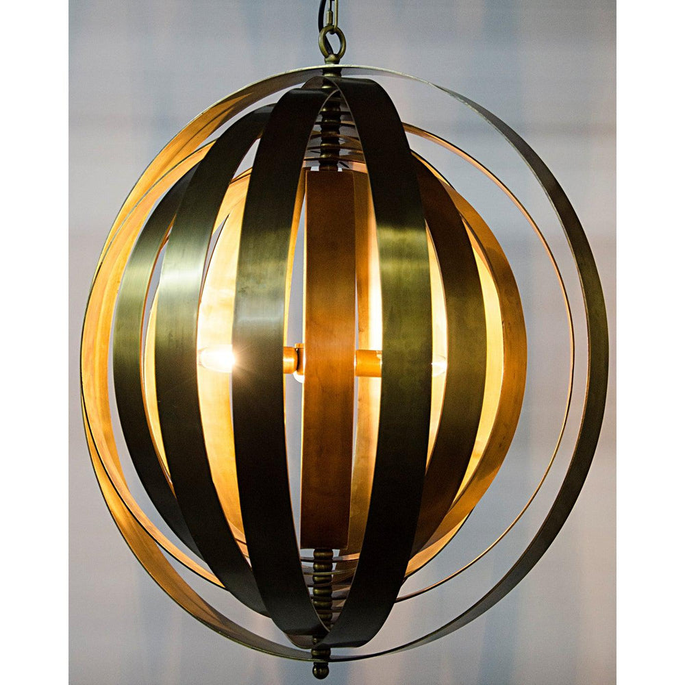 Tournant Pendant, Antique Brass-Noir Furniture-Blue Hand Home