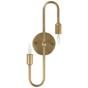 Rossi Sconce, Metal with Brass Finish-Noir Furniture-Blue Hand Home