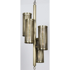 Pisa Pendant, Metal with Brass Finish by Noir-Blue Hand Home