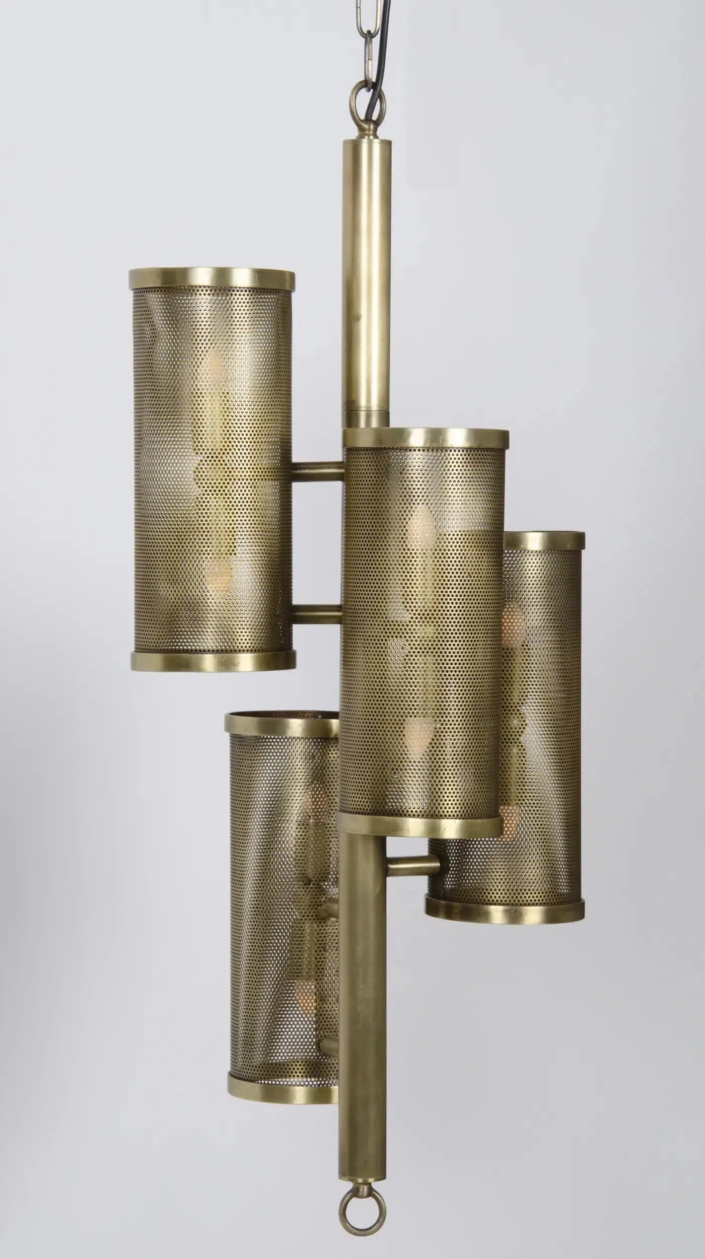 Pisa Pendant, Metal with Brass Finish by Noir-Blue Hand Home