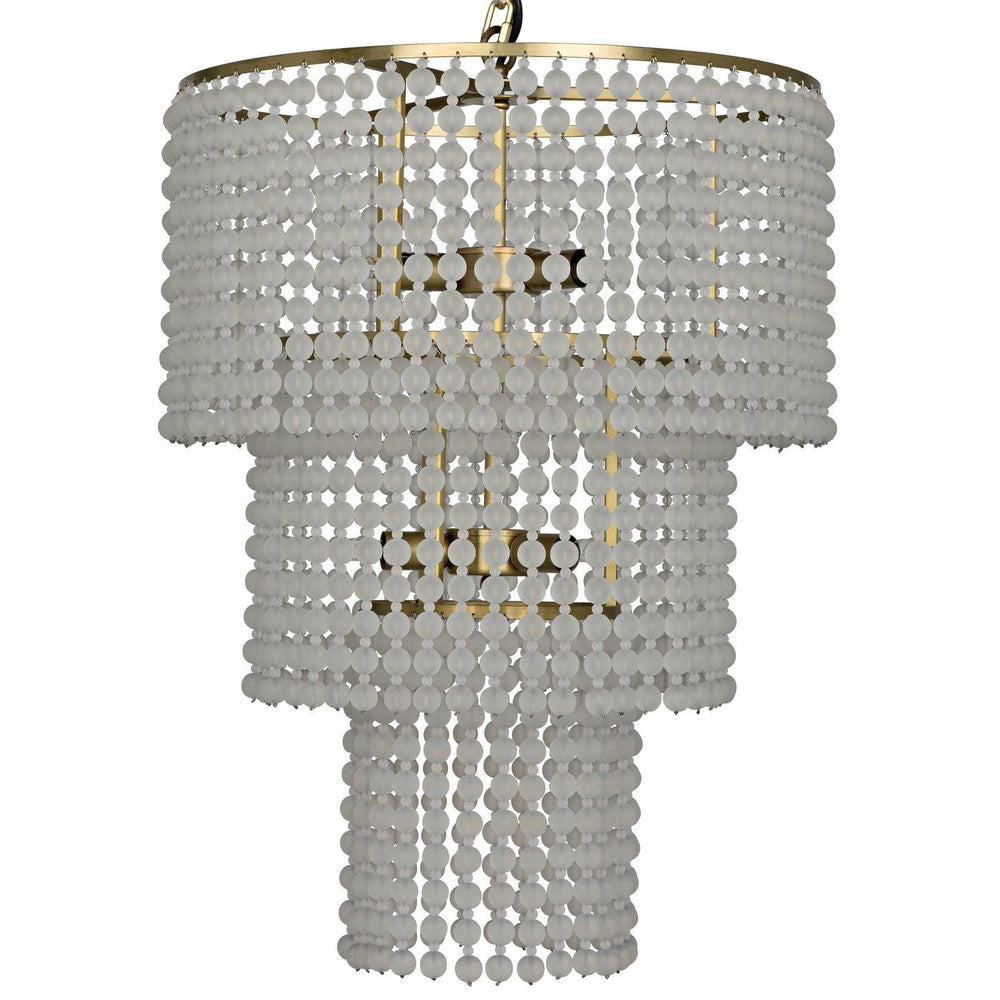 Fatima Chandelier, Antique Brass-Noir Furniture-Blue Hand Home