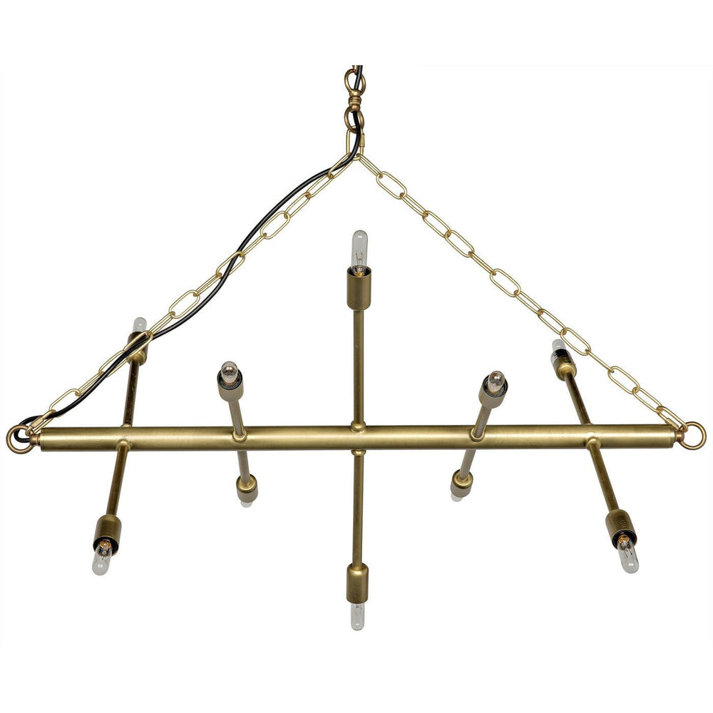 Sperato Chandelier, Antique Brass-Noir Furniture-Blue Hand Home
