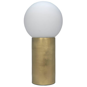 New Luna Lamp, Metal with Brass Finish-Noir Furniture-Blue Hand Home