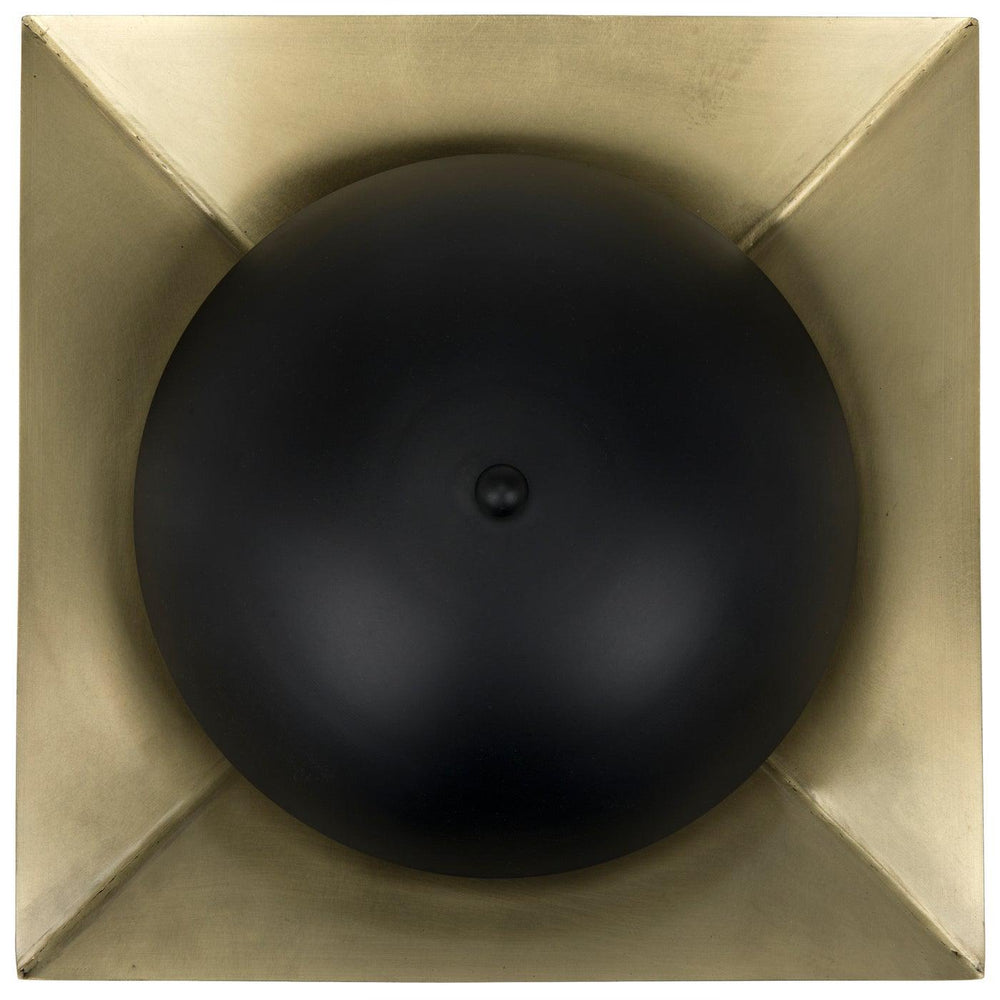 Agila Sconce, Steel with Brass Finish-Noir Furniture-Blue Hand Home