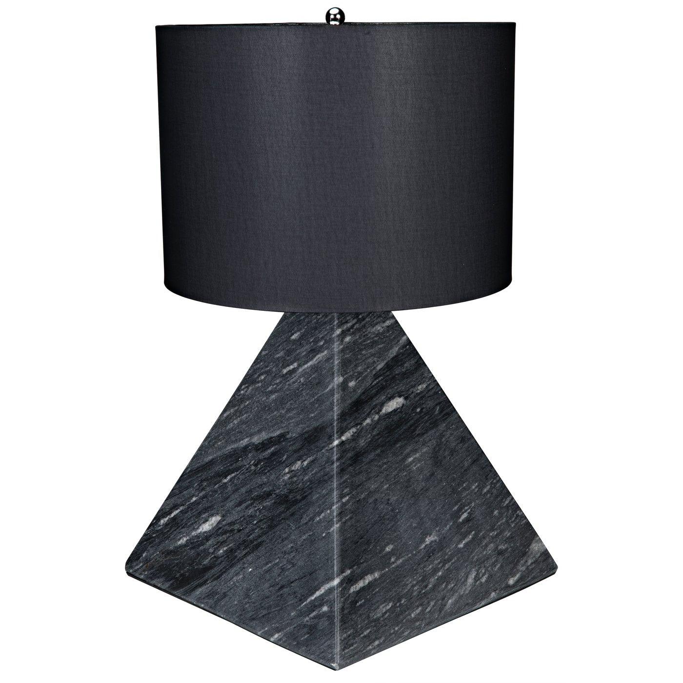 Sheba Table Lamp with Black Shade-Noir Furniture-Blue Hand Home