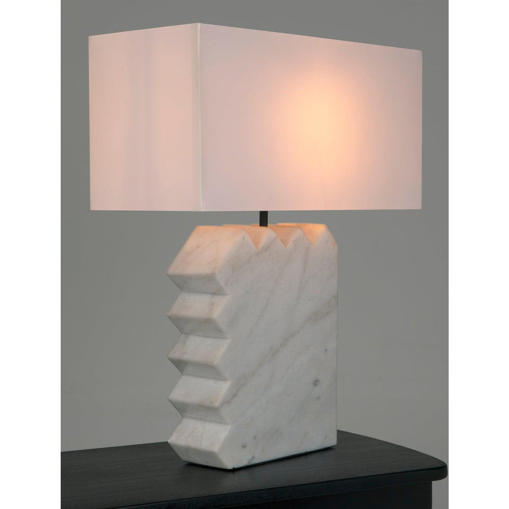 Gaheris Table Lamp with Shade-Noir Furniture-Blue Hand Home
