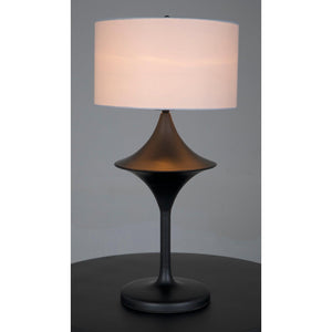 Wilder Lamp with Shade-Noir Furniture-Blue Hand Home