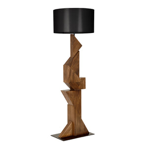Enigma I Floor Lamp with Shade-Noir Furniture-Blue Hand Home