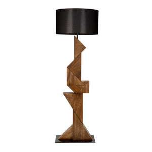 Enigma I Floor Lamp with Shade-Noir Furniture-Blue Hand Home
