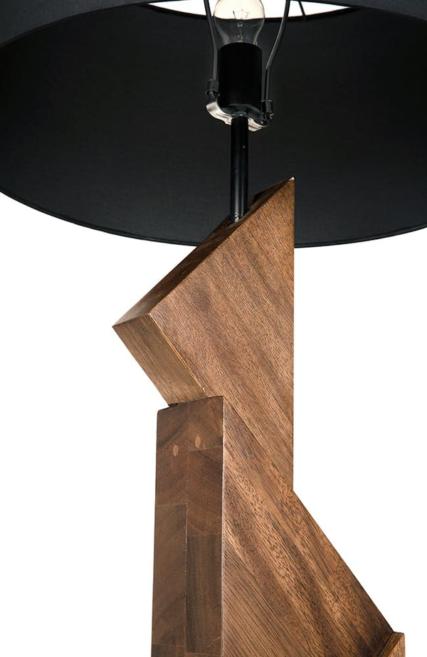 Enigma I Floor Lamp with Shade-Noir Furniture-Blue Hand Home