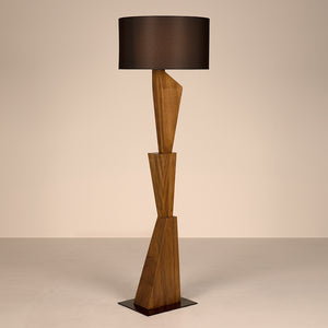 Enigma II Floor Lamp with Shade-Noir Furniture-Blue Hand Home