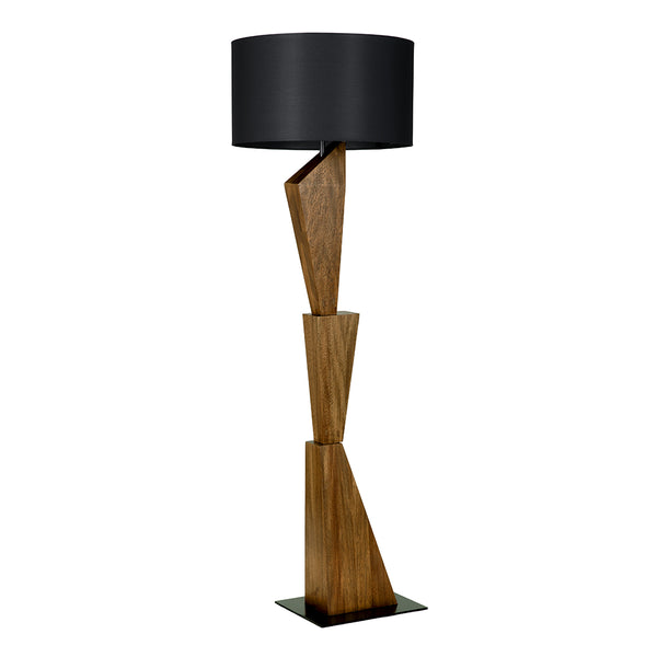 Enigma II Floor Lamp with Shade-Noir Furniture-Blue Hand Home