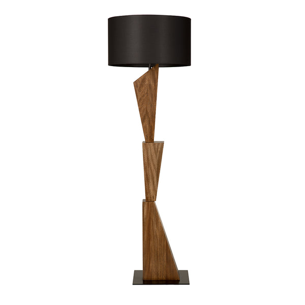 Enigma II Floor Lamp with Shade-Noir Furniture-Blue Hand Home