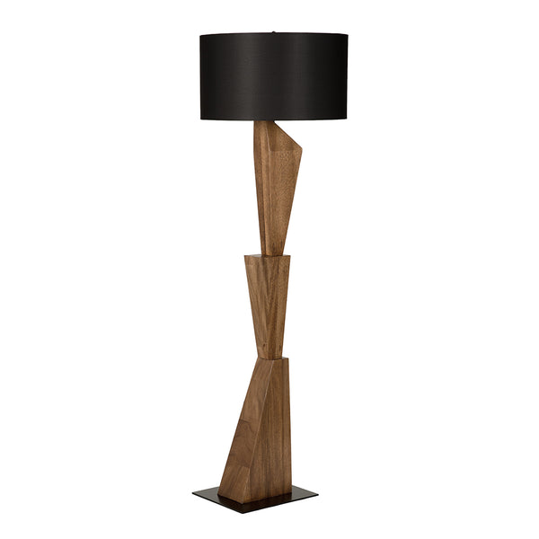 Enigma II Floor Lamp with Shade-Noir Furniture-Blue Hand Home