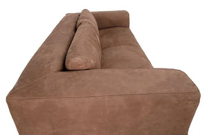 Plato Sofa, Orris Brown Leather-Noir Furniture-Blue Hand Home