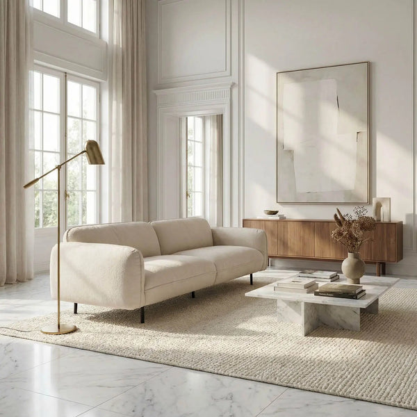 Franklin Sofa, Performance Chenille Fabric-Noir Furniture-Blue Hand Home
