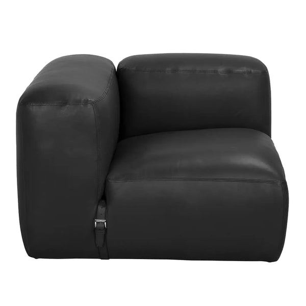 Augustus Modular Sofa, Right Corner, Santosa Matte Black-Noir Furniture-Blue Hand Home