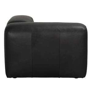 Augustus Modular Sofa, Right Corner, Santosa Matte Black-Noir Furniture-Blue Hand Home