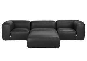 Augustus Modular Sofa, Right Corner, Santosa Matte Black-Noir Furniture-Blue Hand Home
