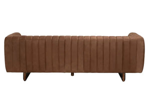 Khann Sofa, Orris Brown Leather-Noir Furniture-Blue Hand Home