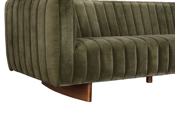 Khann Sofa, Green Performance Velvet-Noir Furniture-Blue Hand Home
