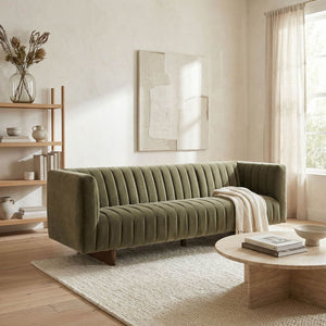 Khann Sofa, Green Performance Velvet-Noir Furniture-Blue Hand Home