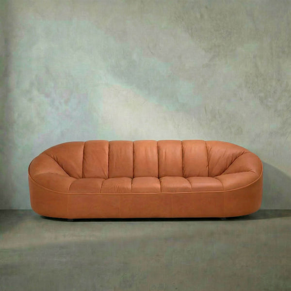 Amadeus Sofa, Roman Red Leather-Noir Furniture-Blue Hand Home