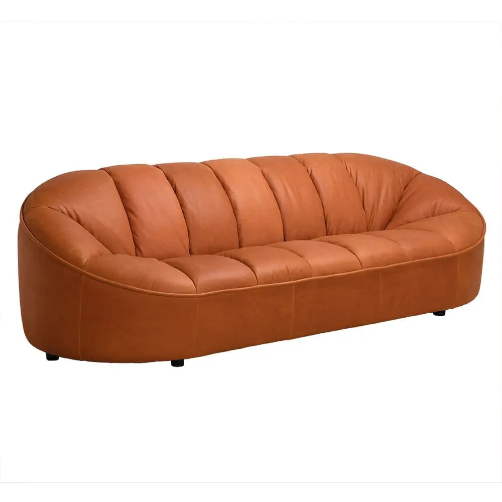 Amadeus Sofa, Roman Red Leather-Noir Furniture-Blue Hand Home