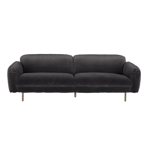 Franklin Sofa, Grey Velvet-Noir Furniture-Blue Hand Home